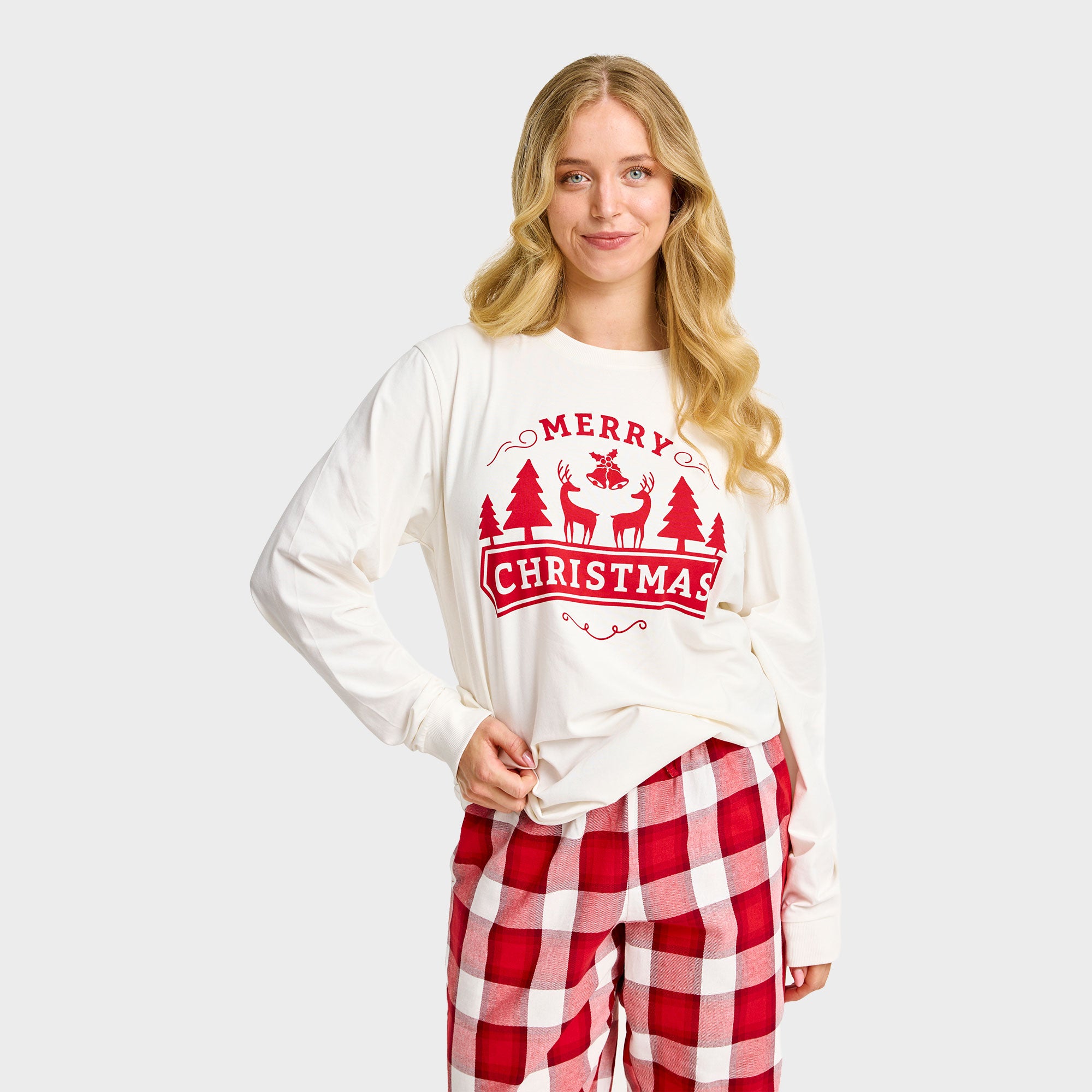 The Merry Christmas Pyjamas Top - Dame